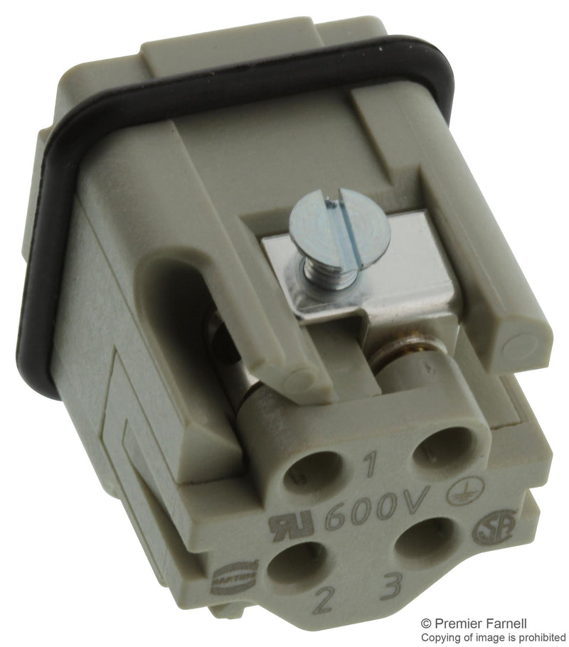 Harting 09200032611 09200032611 Rectangular HAN Insert Plug 3WAY Screw