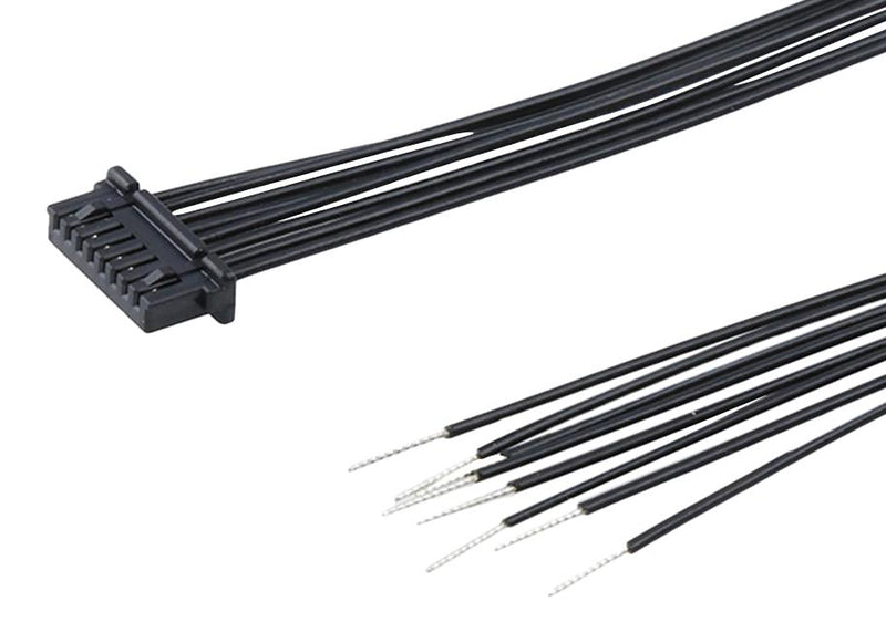 MOLEX 226421-1084 Cable Assembly, OneBlade Receptacle to Free End, 8 Ways, 1 mm, 1 Row, 600 mm, 23.6 "