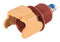 HARTING 09930010126 Heavy Duty Connector, Red/Yel, M8 Bolt, Base, Bulkhead Mount, Top Entry, Nylon (Polyamide) Body