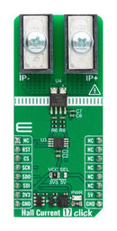 MIKROELEKTRONIKA MIKROE-5845 Add-On Board, Hall Current 17 Click, mikroBUS Compatible Development Boards
