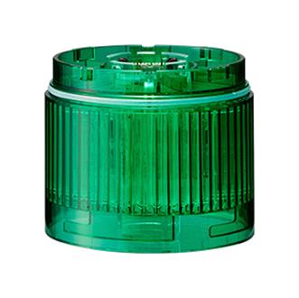 PATLITE LR6-E-G LED Unit, Green, 24VDC, IP65, NEMA 4X, NEMA 13, 50mm H, 60mm Lens, LR Series
