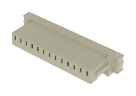 SAMTEC ISS1-13 Connector Housing, White Nylon, 1Row, MicroMate ISS1 Series, Receptacle, 13 Ways, 2.54 mm