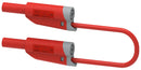 MULTICOMP PRO MP771088 Banana Test Lead, 4mm Banana Plug, Stackable, 4mm Stackable Banana Plug, 2.32 ", 59 mm, Red, 36 A