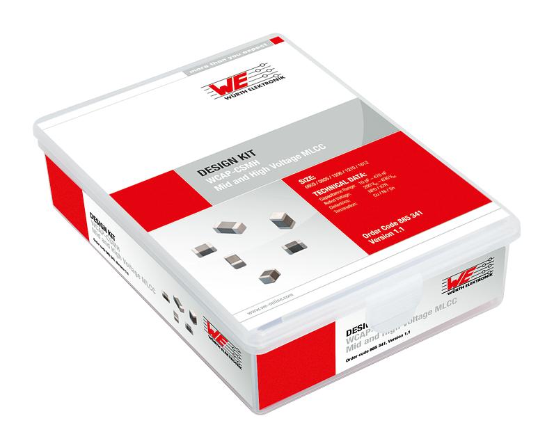WURTH ELEKTRONIK 885341 Capacitor Kit, 36 Pieces of each 10pF to 470nF, WCAP-CSSA Series Ceramic Chip Capacitors