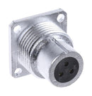 AMPHENOL SOCAPEX SL EF 13 U Circular Connector, SL61 Series, Panel Mount Receptacle, 3 Contacts, Solder Socket, Threaded