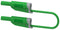 MULTICOMP PRO MP771107 Banana Test Lead, 4mm Banana Plug, Stackable, 4mm Stackable Banana Plug, 2.32 ", 59 mm, Green
