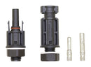 HELLERMANNTYTON 147-50003 Photovoltaic / Solar Connector, 1 Pair, Female and Male Coupler, Panel Mount, IP68