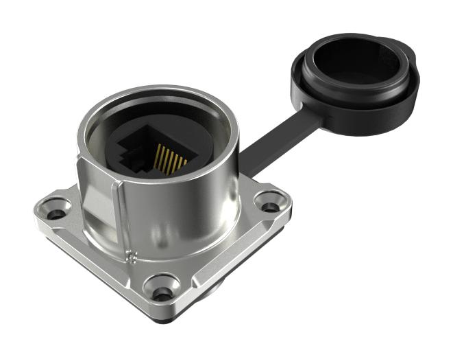 AMPHENOL COMMUNICATIONS SOLUTIONS MRKDRL8A12000 In-Line Adapter, Latch Lock, IP67, Adapter, In-Line, RJ45 Jack, RJ45 Jack, MRK Series