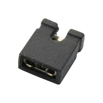 MULTICOMP PRO MC-2228CG Jumper (Busbar), Black, Mini Shunt Jumper, Board-to-Board Header Connectors, 2 Ways, 2.54 mm