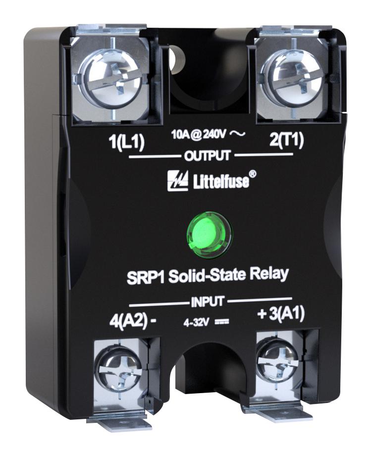 LITTELFUSE SRP1-CBDZH-050NF-N Solid State Relay, IP00, SPST-NO, 50 A, 600 VAC, Panel Mount, Quick Connect / Screw, Zero Crossing