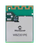 MICROCHIP WBZ351PE-I Transceiver, PCB Antenna, 2 Mbps, 2.5 GHz, -108 dBm, 49 mA, 1.9 to 3.6 V