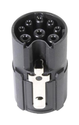 HARTING 21175300000 Sensor Connection Insert, M17, Socket, Crimp Termination, 9 Positions