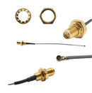 Siretta ASMGA005XB113S11 ASMGA005XB113S11 RF / Coaxial Cable Assembly MHF4-Type Plug to SMA Bulkhead Jack 1.13mm 50 ohm 1.97 " mm
