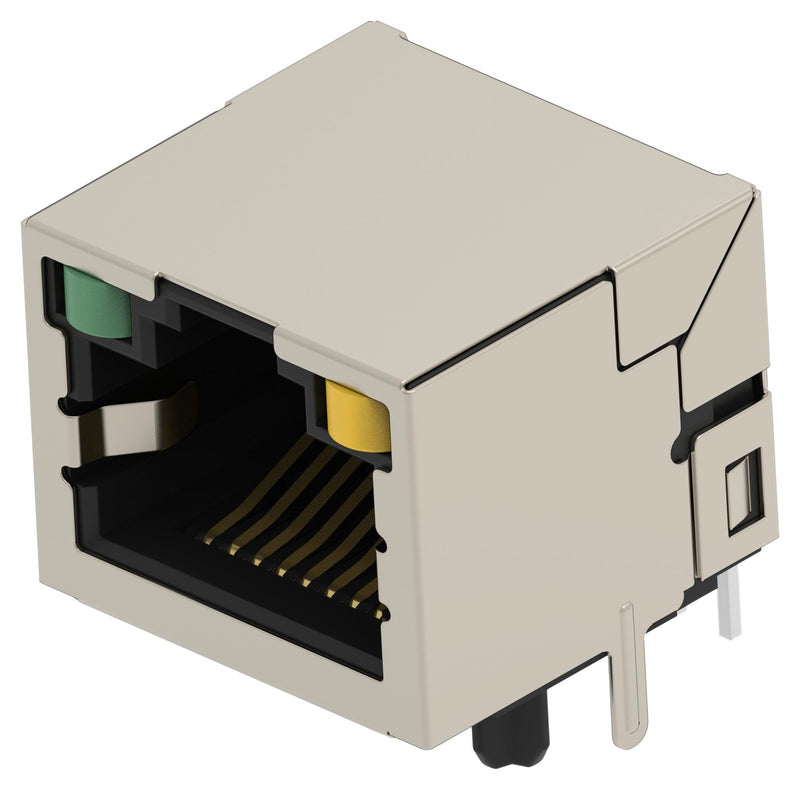 TE CONNECTIVITY 2501551-8 Modular Connector, RJ45 Jack, 1 x 1 (Port), 8P8C, Cat5, Through Hole Mount