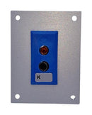 LABFACILITY JS-K-FF + FSP-1 Thermocouple Connector, 66 x 50mm Panel, Standard, K, Socket, 1Way, Blue, JIS, Fascia Mount
