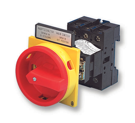 EATON MOELLER T0-2-1/V/SVB Switch Disconnector, Interlock, 3 Pole, 690 V, 20 A, IP65, Screw, Floor Mount