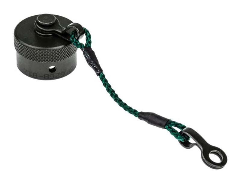 AMPHENOL PCD 62GB81210 DUST CAP WITH CORD, RCPT CONN, ALUMINUM