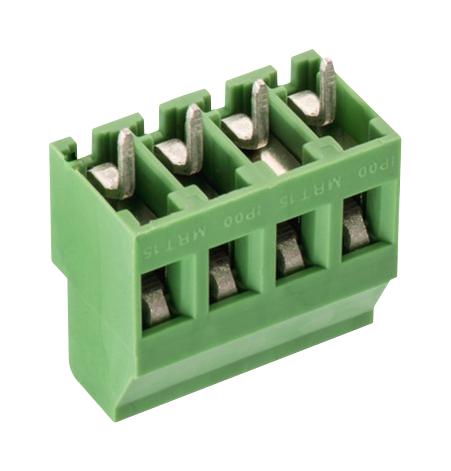 WURTH ELEKTRONIK 691244710004 Wire-To-Board Terminal Block, 5 mm, 4 Ways, 30 AWG, 12 AWG, 3.31 mm&sup2;, Screw