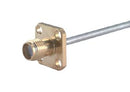HUBER+SUHNER 25"SMA-50-2-15/111"NE RF / Coaxial Connector, SMA Coaxial, Straight Flanged Jack, Solder, 50 ohm 22544551