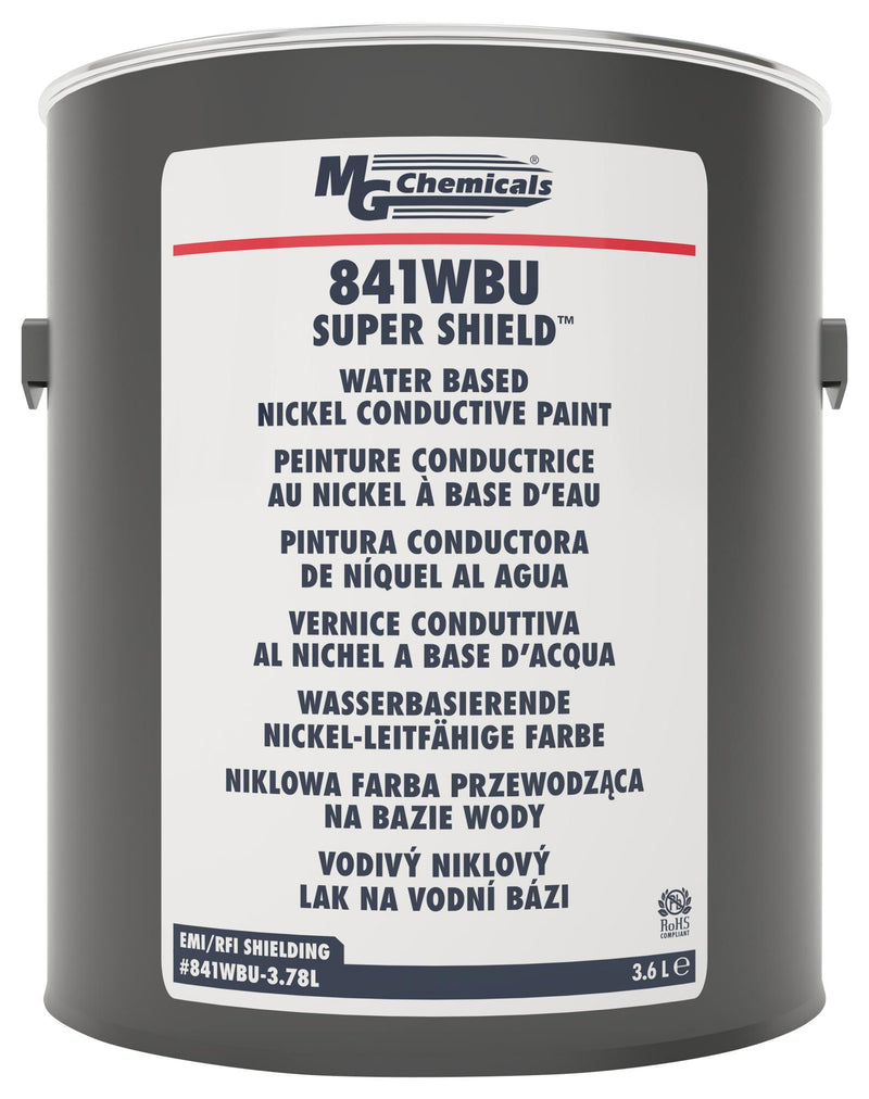 MG CHEMICALS 841WBU-3.78L Conductive Paint, EMI/RFI Shielding, Electrical, Electronics, Bottle, 3.78 l, 6.5 kg