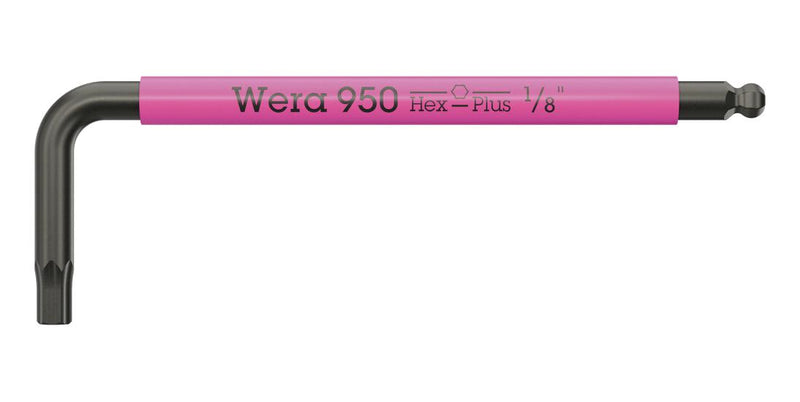 WERA 05022653001 Hex Key, 1/8 ", L Key, 63 mm