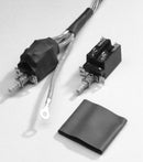 RAYCHEM - TE CONNECTIVITY VERSAFIT-MINI-SPL-1/4-BK HEAT SHRINK TUBING, 6.35MM ID, PO, BLACK, 40FT