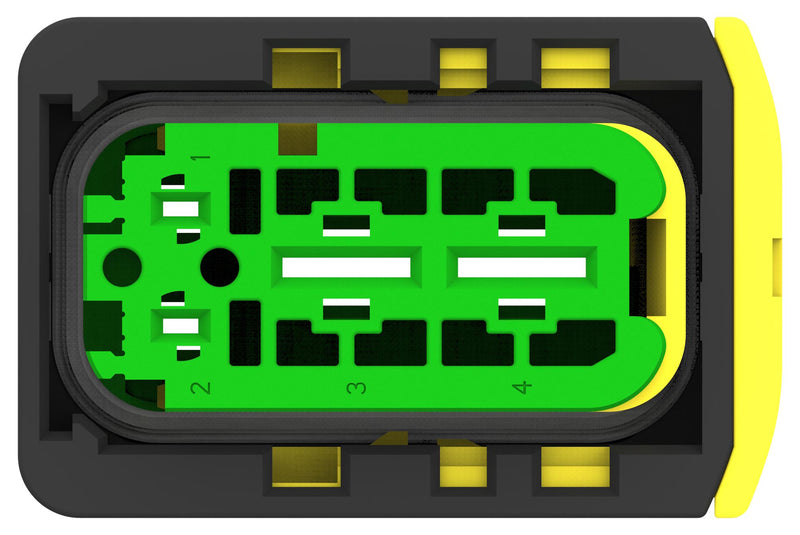 AMP - TE CONNECTIVITY 3-2208157-1 Automotive Connector Housing, Heavy Duty Sealed Connector Series, Receptacle, 4 Ways