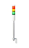 PATLITE LR4-302LJNW-RYG Signal Tower, 3 Tier, Amber, Green, Red, 85 dB, Cable, 4 Tone, 24VDC, IP54, NEMA 4X, NEMA 13