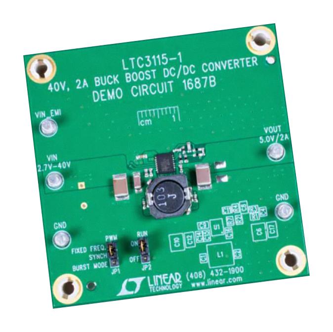 ANALOG DEVICES DC1687B Demonstration Board, LTC3115EDHD-1, Synchronous Buck-Boost Converter