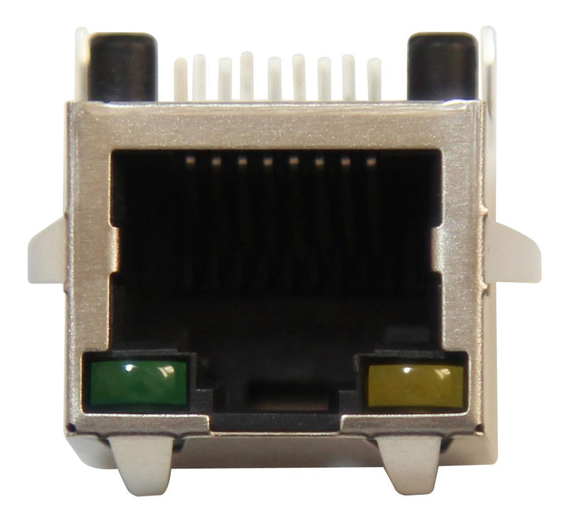AMPHENOL COMMUNICATIONS SOLUTIONS RJHSE-5481 Modular Connector, RJ45 Jack, 1 x 1 (Port), 8P8C, Panel Mount, Through Hole Mount