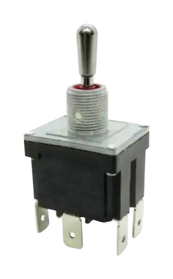 MULTICOMP PRO MP1HAD4T1B1M1N1S-5 Toggle Switch, Sealed, (On)-Off-(On), DPDT, Non Illuminated, MP Toggle Switches DPDT, Panel Mount