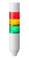 PATLITE LR6-302W8NW-RYG Signal Tower, 3 Tier, Amber/Green/Red, 8 Pin M12 Connector, 24 VDC, IP65, Off White, -20 to 50 &deg;C