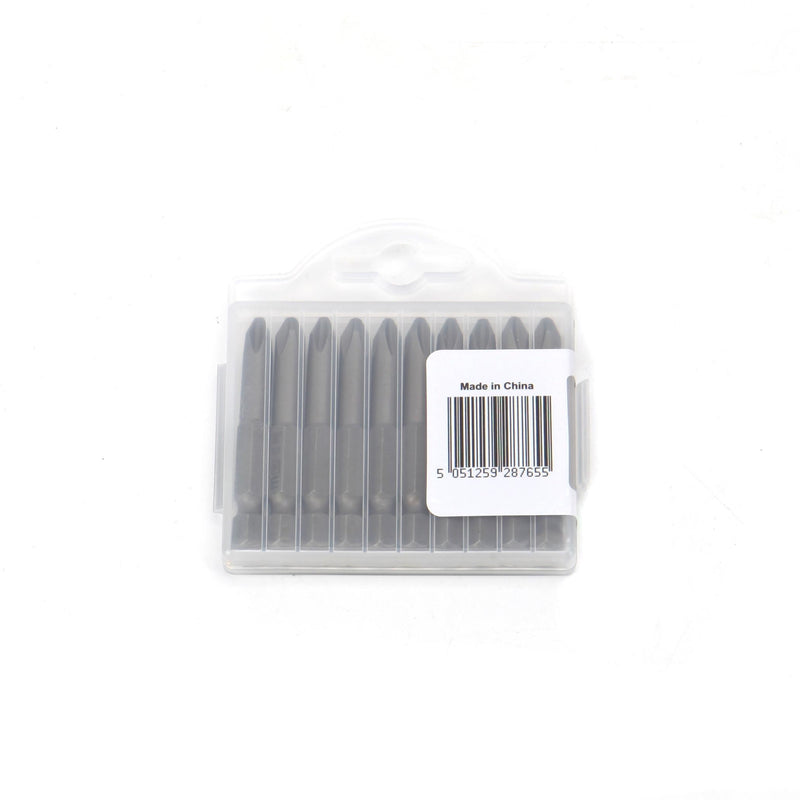 MULTICOMP PRO MP012263 Phillips Bit, 10 Pieces of Phillips Driver Bits, PH2, 50mm, S2