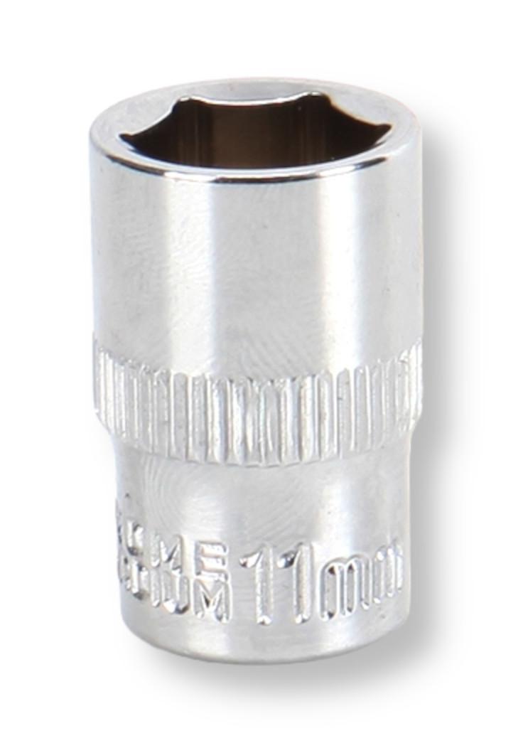 MULTICOMP PRO MP14-CRV11 Socket, Hex, 11mm, 1/4" Drive Size, Chrome Vanadium, DIN3120