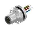 AMPHENOL CONEC 43-01090 Sensor Cable, A Coded, M12 Plug, Free End, 5 Positions, 500 mm, 19.7 "