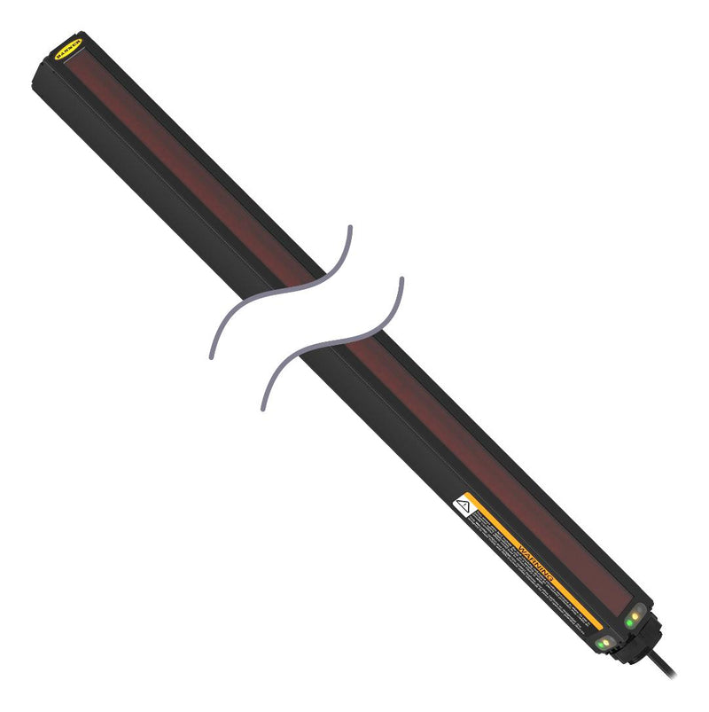 BANNER ENGINEERING MBR1816PX485SQ Safety Light Curtain, 24, 448 mm, 2 m