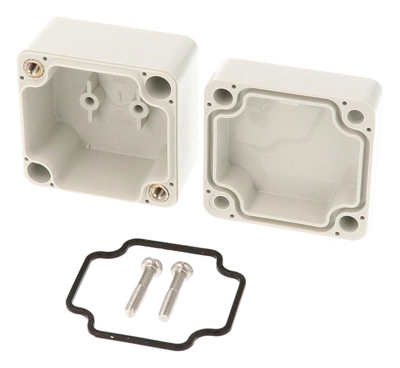 HAMMOND 1554AGY Plastic Enclosure, Flat Lid, Multipurpose, ABS, 41 mm, 51 mm, 52 mm