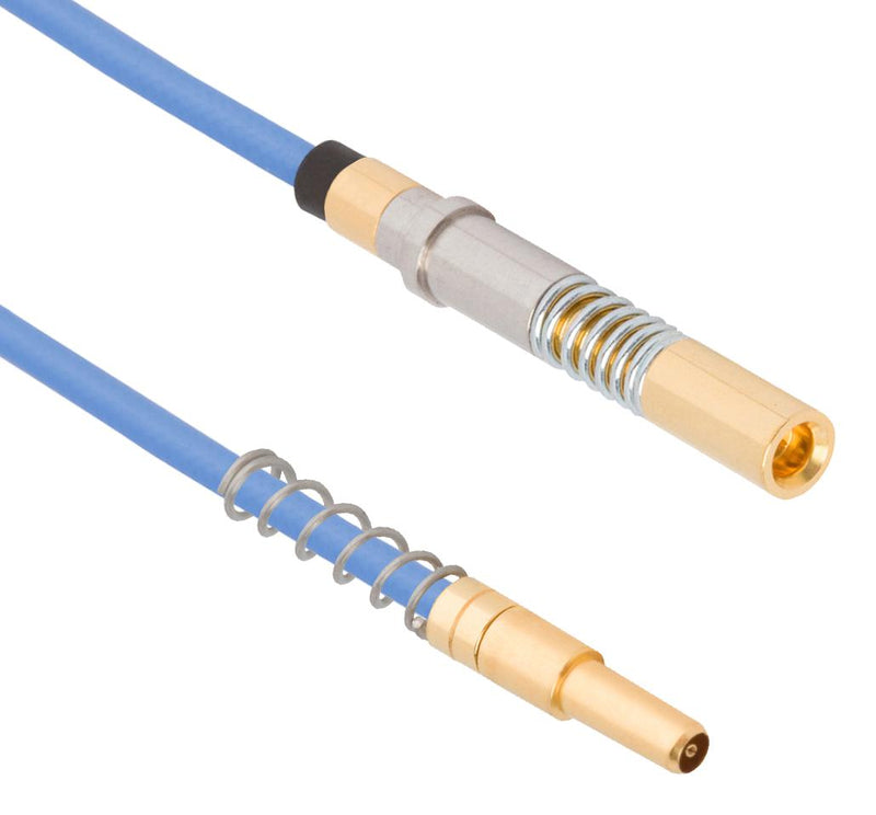 AMPHENOL SV MICROWAVE 7083-0025 CABLE ASSY, NANORF PIN-SMPS SKT, 12"