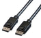 ROLINE 11.04.5980 Audio / Video Cable Assembly, DisplayPort Plug, DisplayPort Plug, 3.3 ft, 1 m, Black