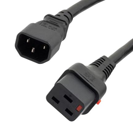 L-COM C19LC14-15-10F PWR CORD, IEC C14-IEC C19, 10
