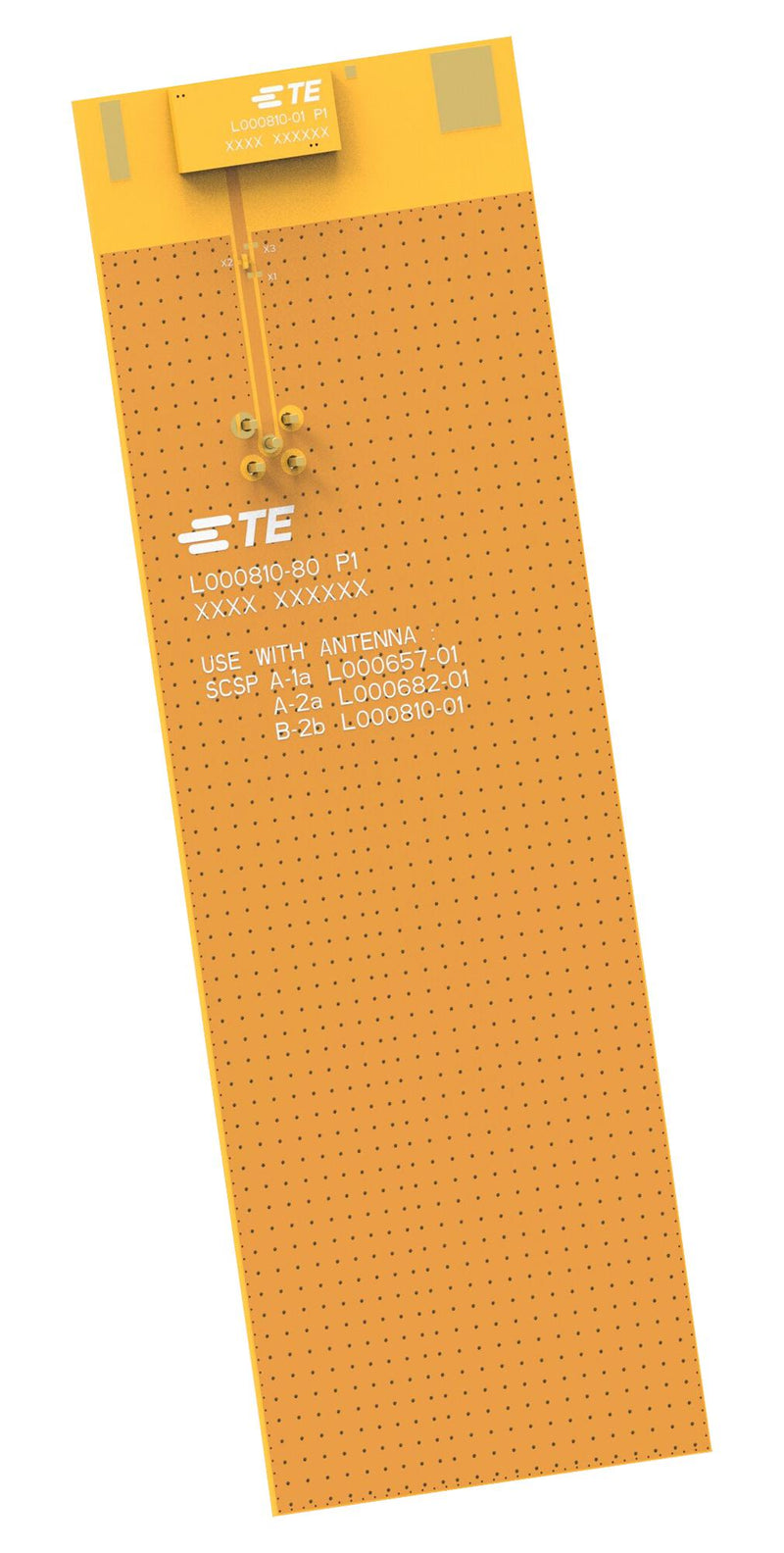 TE CONNECTIVITY L000810-80 RF Antenna, 4.4 to 5GHz, 5G FR1 / LTE / CBRS, 2.2dBi, 50 ohm, Linear, SMD