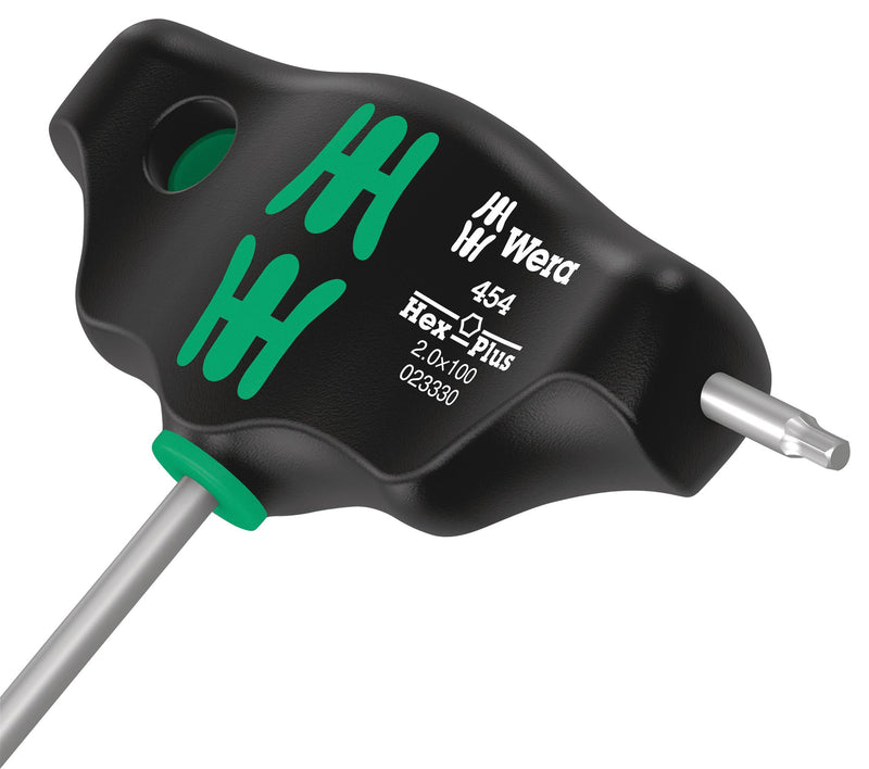Wera 454 HEX-PLUS 25 X 100 MM 454 MM T-HANDLE HEX Screwdriver 2.5MM 132MM