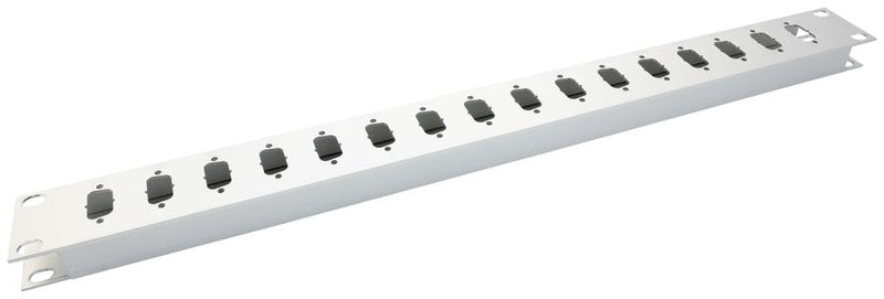 OSSI KK1A-16-SUB-D9 Patch Panel, D Sub, 16 Ports, 1U, KK1A