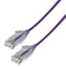 VIDEK 2994-10PR Ethernet Cable, LSZH, Cat6, RJ45 Plug to RJ45 Plug, UTP (Unshielded Twisted Pair), Purple, 10 m