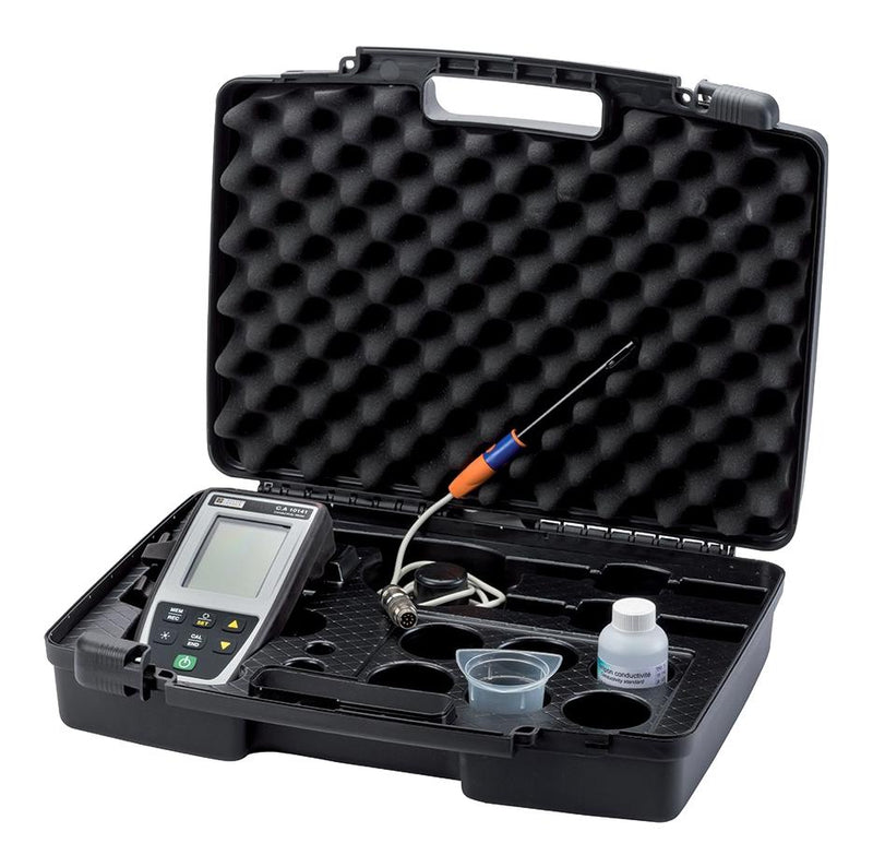 CHAUVIN ARNOUX CA10141 Conductivity Meter, 0.05&micro;S/cm to 500mS/cm, Conductivity, Resistivity, Salinity, TDS, Temperature