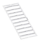 WAGO 793-5472 Terminal Block Marker, White, Black Marking, Marking Card, WAGO 5mm Width Terminal Blocks