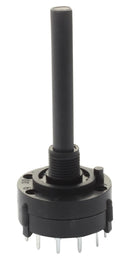 C&K COMPONENTS A30403RNZQ ROTARY SW, 3 POLE, 4 POS, 2.5A, 125VAC