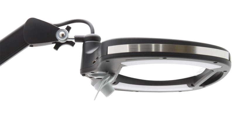 IDEAL-TEK LE-HDWWE5D.IT Magnifying LED Lamp, Inspection, ESD, HD Camera, 5-Dioptre, Schuko, 230 VAC, 190 mm L x 158 mm W