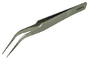 MULTICOMP PRO MP015184 Tweezers, Curve Tip, 110mm OAL, Stainless Steel Body/Tip