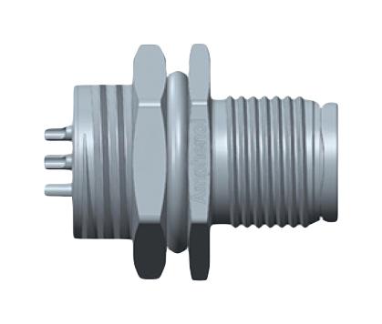 AMPHENOL LTW M12A-05PMMS-SH8001 Sensor Connector, M Series, M12, Male, 5 Positions, Solder Pin, Straight Panel Mount